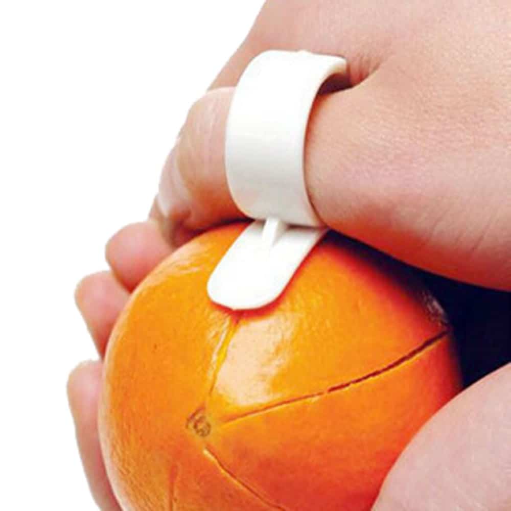 1 Pieces 2015 Hot Creative Kitchen Gadgets Cooking Tools Peeler Parer Finger Type Cleverly Open Orange Peel Orange Device - Image 2