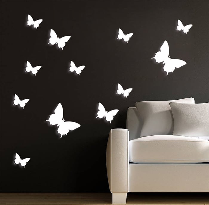 12 Pcs/Lot PVC 3D Butterfly Wall Stickers Decals Home Decor Poster for Kids Rooms Adhesive to Wall Decoration Adesivo De Parede - Image 5