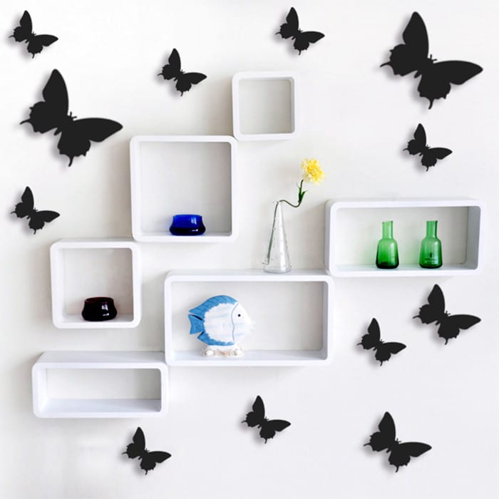 12 Pcs/Lot PVC 3D Butterfly Wall Stickers Decals Home Decor Poster for Kids Rooms Adhesive to Wall Decoration Adesivo De Parede - Image 6