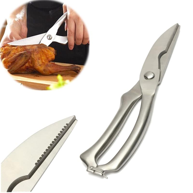 Multifunction Stainless Steel Kitchen Scissor For Cut Fish Chicken Bone Poultry Practical  Innerspring Scissors Kitchen Knives